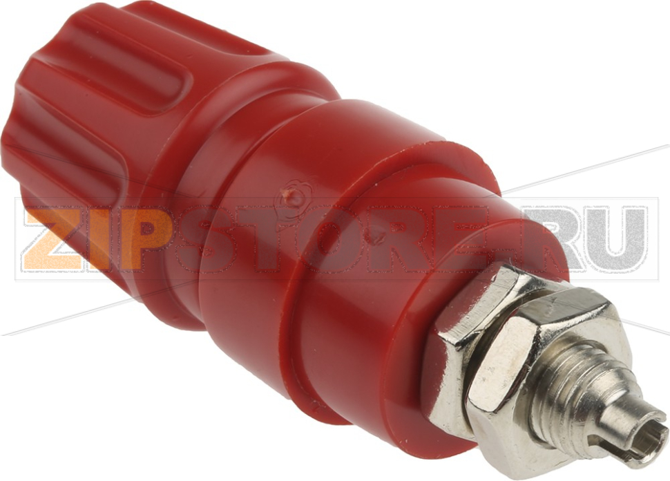 Колодка клеммная 4 мм, 63 A, 60 В, M6x0.75, красная Hirschmann 930136101 