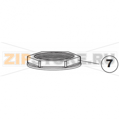 Gewindering Apach AC800               Gewindering Apach AC800Запчасть на сборочном чертеже под номером: 7Название запчасти Apach на итальянском языке: Gewindering Apach AC800