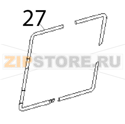 Smooth handle Roller Grill Majestic Smooth handle Roller Grill MajesticЗапчасть на деталировке под номером: 27
