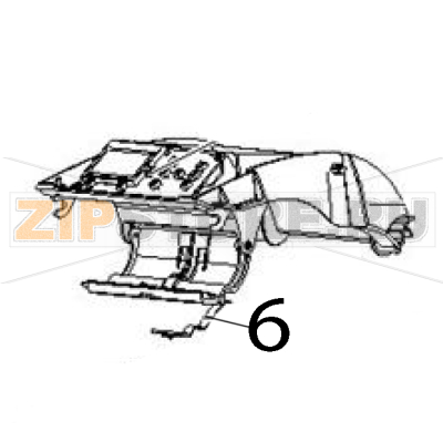 Upper gap sensor, movable Zebra ZD430 Upper gap sensor, movable Zebra ZD430Запчасть на деталировке под номером: 6