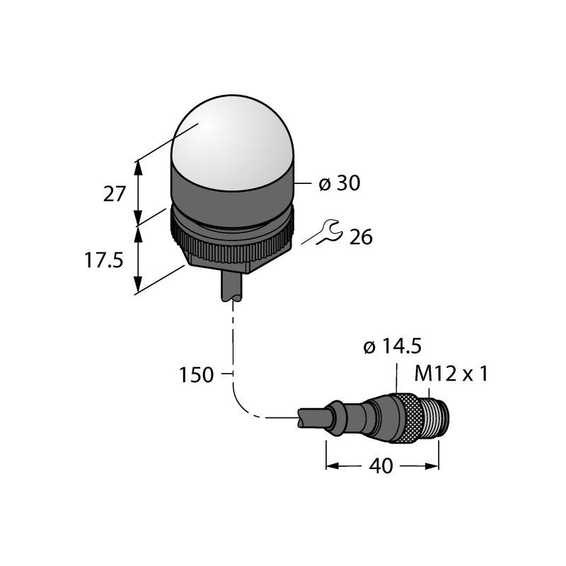 Маяк светодиодный Turck K30LIRXXPQP 