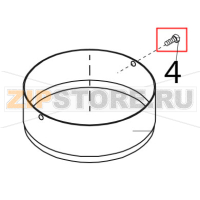 Screw M4x16 counters. DIN965A Bear Varimixer AR80 VL-1S