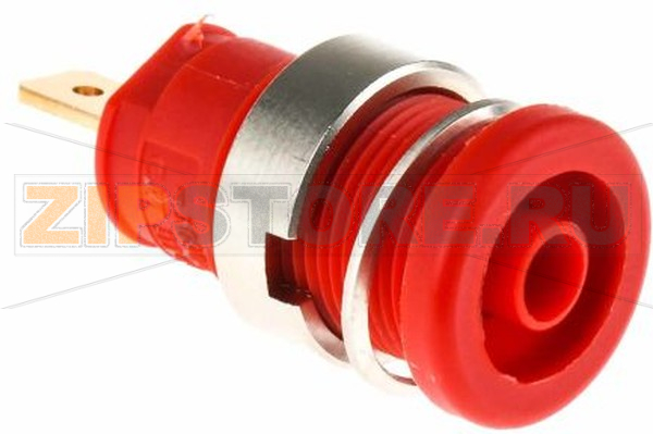 Штекер 4 мм, 25 A, 1000 В/AC/DC, красный Hirschmann 972355101 