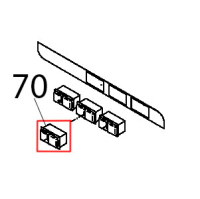 Pulsante pompa scarico domino Teikos TS983
