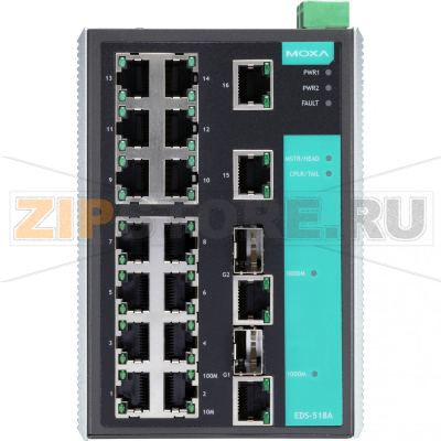 Коммутатор MOXA EDS-518A-SS-SC 