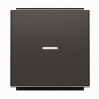 Клавиша для одноклавишных выключателей/переключателей/кнопок с линзой подсветки, чёрный бархат ABB 2CLA850130A1501