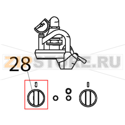 Manopola termostato pentola el. grigia Tecnoinox P81FIE9 Manopola termostato pentola el. grigia Tecnoinox P81FIE9Запчасть на деталировке под номером: 28