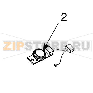 Сенсор отключения подачи этикетки Zebra TLP 3844-Z Датчик отключения подачи этикетки Zebra TLP 3844-ZЗапчасть на сборочном чертеже под номером: 2Количество запчастей в комплекте: 3Название запчасти Zebra на английском языке: Feed Switch / Sensor Assy. 