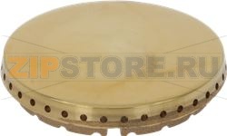 BURNER CAP PERFORATED BRASS POLISHED 