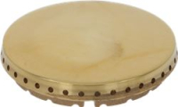 BURNER CAP PERFORATED BRASS POLISHED