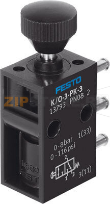 Распределитель с кнопочным управлением Festo K/O-3-PK-3 