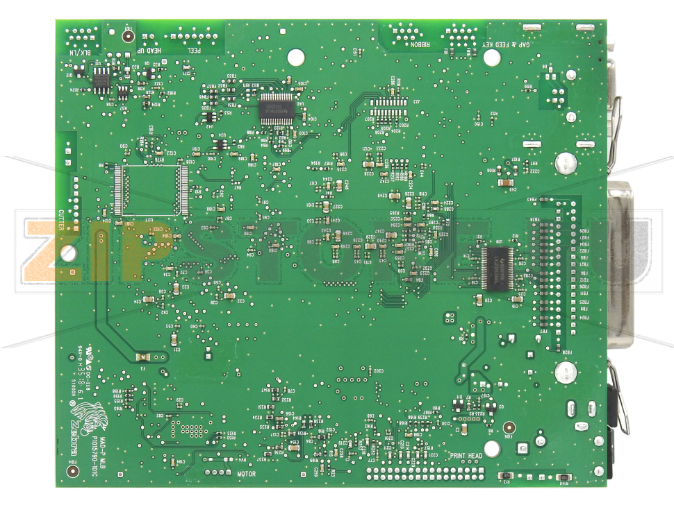 Главная плата USB/Последовательный порт Zebra GK420d R2.0 Материнская плата (системная плата, главная плата логики) USB/Последовательный порт Zebra GK420d R2.0Запчасть на сборочном чертеже под номером: 4Название запчасти Zebra на английском языке: GK Main Logic Board, USB/Serial