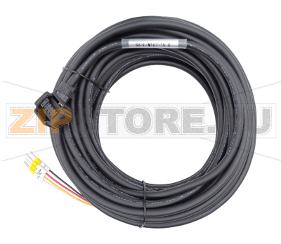 Кабель силовой 15 м, 220 В, 0.05-1 кВт, без тормоза Inovance S6-L-M107-15.0 