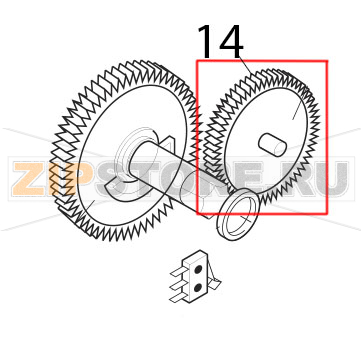 Ingranaggio Z=12/90 Saeco Royal Classic Ingranaggio Z=12/90 Saeco Royal ClassicЗапчасть на деталировке под номером: 14