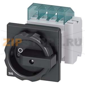 ГЛАВНЫЙ/АВАРИЙНЫЙ ВЫКЛЮЧАТЕЛЬ 4-ПОЛЮСНЫЙ IU=16, P/AC-23A ПРИ 400V=7,5KW 1НО+1НЗ, ПЕРЕДНЕГО КРЕПЛЕНИЯ КРЕПЛЕНИЕ ПО ЦЕНТРАЛЬНОМУ ОТВЕРСТИЮ ЧЕРНАЯ ПОВОРОТНАЯ РУКОЯТКА Siemens 3LD2054-2EP51 