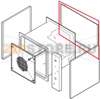 Rear panel until crxxxxxx0 Lainox VE061D 
