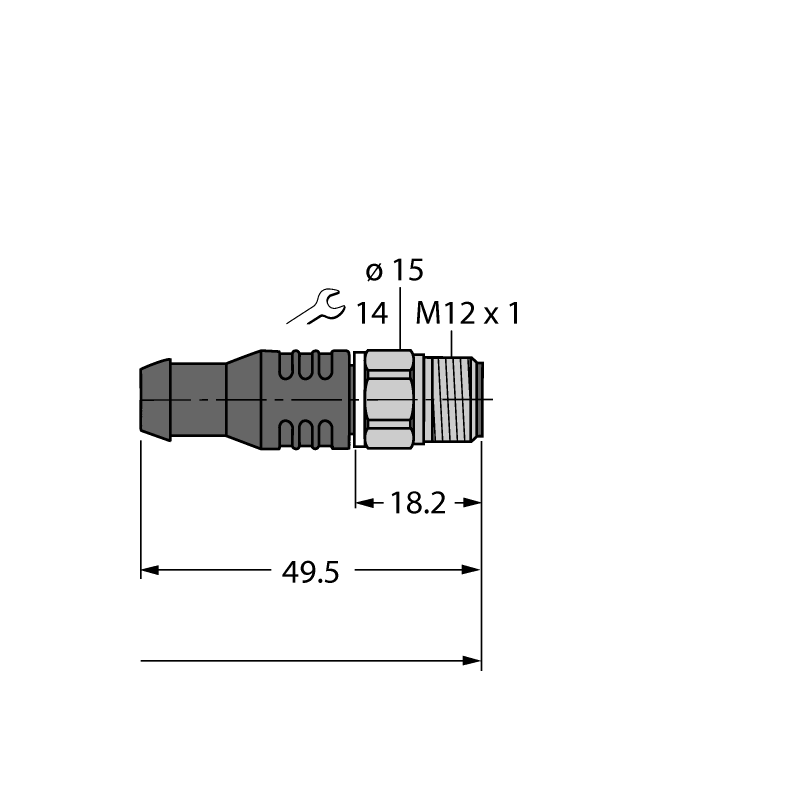 Кабель PP-EPDM Turck WKCV5T-1-RSCV5T/TFW 