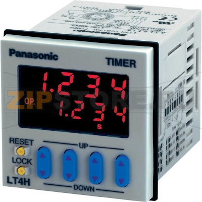 Таймер цифровой 240 В/AC, 0.001 с-999.9 ч, 1 шт Panasonic LT4H240ACJ 