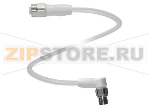 Кабель датчика-исполнительного устройства Connection cable V1-GV4A-10M-PP-H1-V1-WV4A Pepperl+Fuchs Описание оборудованияCordset, M12 to M12, V4A stainless steel, hygienic design, 4-pin, PP cable