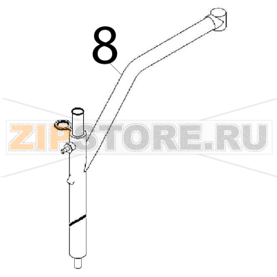 Condensation drain unit Angelo Po FM611E1 Condensation drain unit Angelo Po FM611E1Запчасть на деталировке под номером: 8
