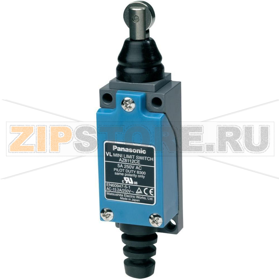 Выключатель концевой с роликом 115 В/DC, 250 В/AC, 5 А, IP64, 1 шт Panasonic AZ8112CEJ 