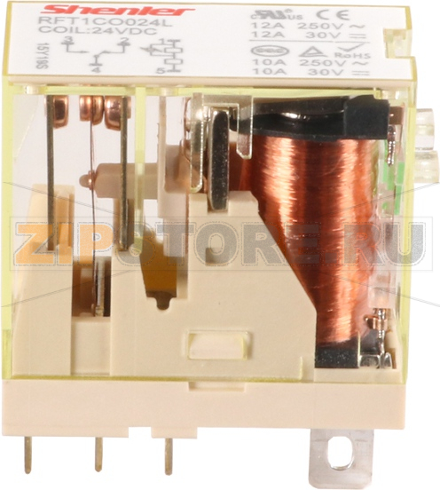 Реле миниатюрное (1CO), 12A, DC 12V Shenler RFT1CO012 
