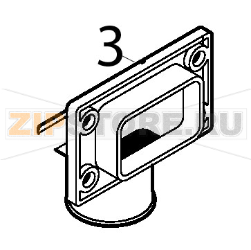 Pipe fitting Silanos E1000 Pipe fitting Silanos E1000Запчасть на деталировке под номером: 3