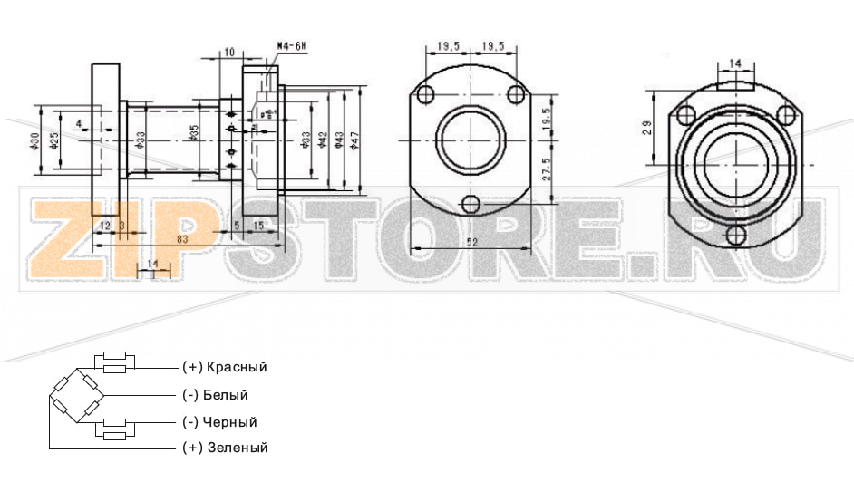 Тензодатчик Zemic NH3B Тензометрический датчик крутящего момента Zemic NH3BНагрузка: 250 kg Материал исполнения: сталь с никелевым покрытием Класс защиты: IP67