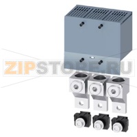 КЛЕММА ДЛЯ КРУГЛОГО ПРОВОДА 2 КАБЕЛЯ С КЛЕММОЙ ДЛЯ ВСПОМОГАТЕЛЬНОГО ПРОВОДА 3 ШТ. ПРИНАДЛЕЖНОСТЬ ДЛЯ ВТЫЧНОГО ЦОКОЛЯ/ВЫКАТНОЙ КОРЗИНЫ 3VA1 250 Siemens 3VA9253-0JC13