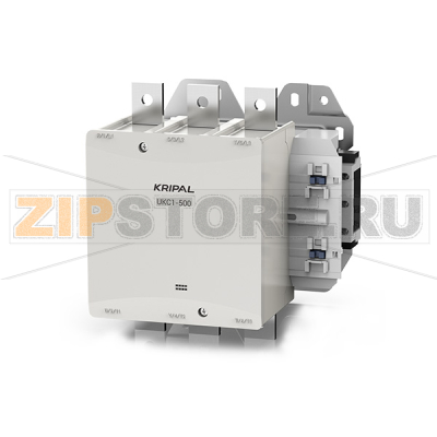 Контактор 500 А, 230 В/AC, 2NO+2NC, 3 полюса, IP20 Kripal UKC1-500-22-230AC 