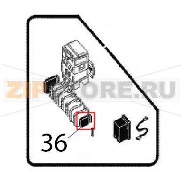 Terminal clamp Angelo Po FC241G Terminal clamp Angelo Po FC241GЗапчасть на деталировке под номером: 36
