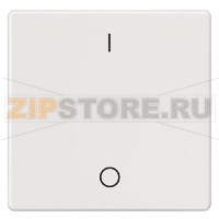 DELTA I-SYSTEM ТИТАНОВО-БЕЛЫЙ ВЫКЛЮЧАТЕЛЬ 1 КЛАВИША С O/I СИМВОЛАМИ 55X55MM Siemens 5TG6202