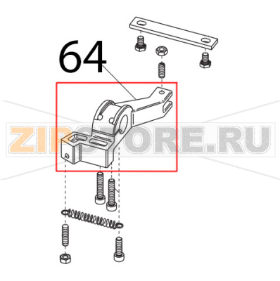 Movimento vela PLD lavorato Sirman Canova 300 Movimento vela PLD lavorato Sirman Canova 300Запчасть на деталировке под номером: 64