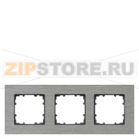 DELTA MIRO РАМКА 3-МЕСТН. АЛЮМИНИЙ Siemens 5TG1123-0