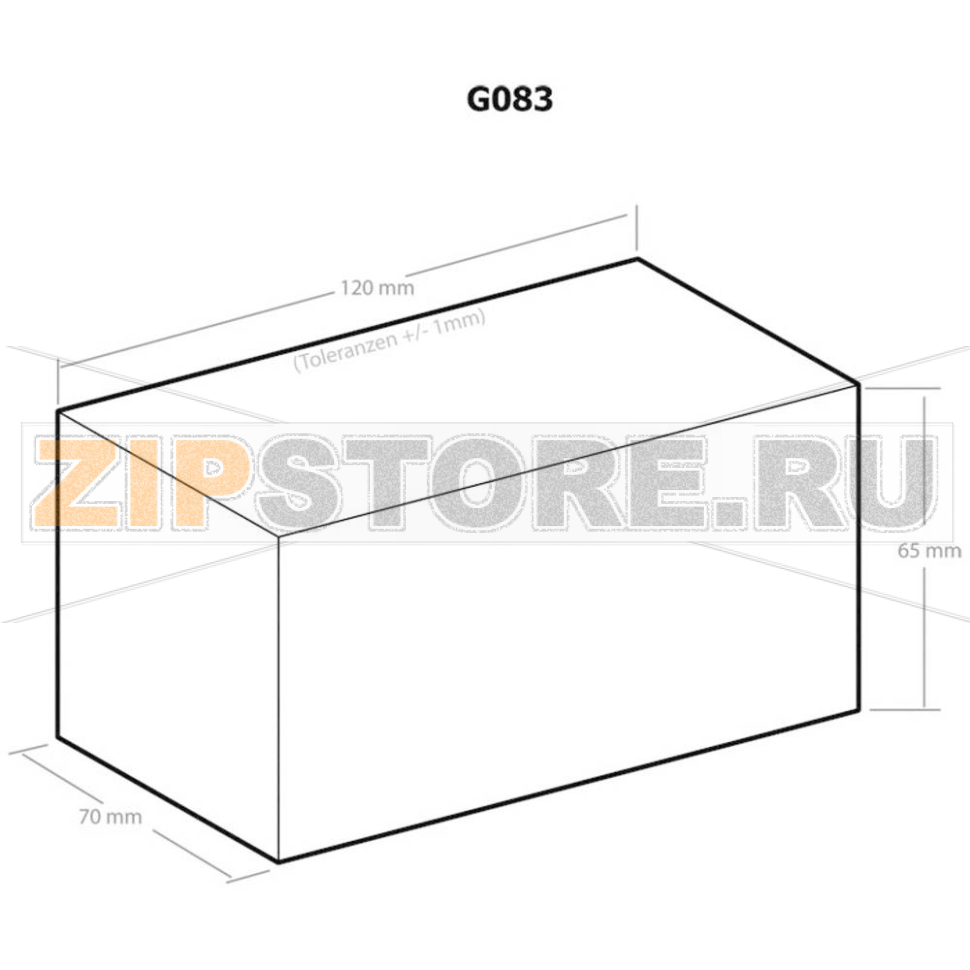 Корпус 120x70x65 мм, пластиковый, черный, 1 шт Kemo G083 