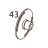 Ribbon take-up slit gear Toshiba TEC B-SX4T-GS20-QM-R
