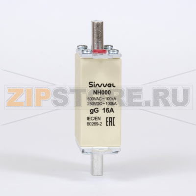 Предохранитель с бойком 16 A, габарит 000, gG Sinvel FNH000S-16 