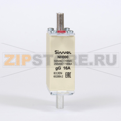 Предохранитель с бойком 16 A, габарит 000, gG Sinvel FNH000S-16 