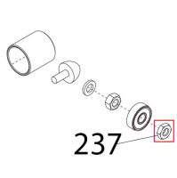 Dado es. DIN439, M6, basso Sirman Mirra 300 Y09
