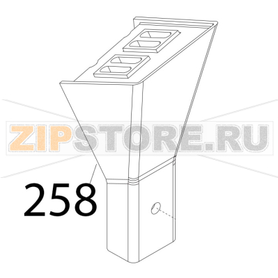 Gambo lavorato ossidato Sirman Mirra 250 C Gambo lavorato ossidato Sirman Mirra 250 CЗапчасть на деталировке под номером: 258