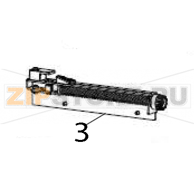 Media guide assembly Zebra ZT600 Media guide assembly Zebra ZT600Запчасть на деталировке под номером: 3