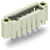 MCS MINI Вилка THT; 1.0 x 1.0 mm solder pin; прямые; 100% защита от неправильного подсоединения; Резьбовой фланец; Шаг контактов 3,5 мм; 3-пол.; светло-серые Wago 734-133/108-000