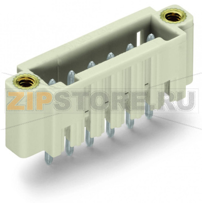 MCS MINI Вилка THT; 1.0 x 1.0 mm solder pin; прямые; 100% защита от неправильного подсоединения; Резьбовой фланец; Шаг контактов 3,5 мм; 3-пол.; светло-серые Wago 734-133/108-000 Сечение контактов 1 x 1 мм позволяет проводить ток до 10 A100% защита от неправильного подсоединенияВозможны варианты кодировки...