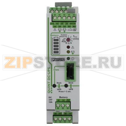 Источники бесперебойного питания 24 В постоян. тока / 10 А Phoenix Contact QUINT-UPS/ 24DC/ 24DC/10 ИБП Источник бесперебойного питания с технологией IQ 24 В/10&nbsp;Phoenix Contact QUINT-UPS/24DC/24DC/10Минимальный заказ: 1 шт.Упаковка: 1 шт.