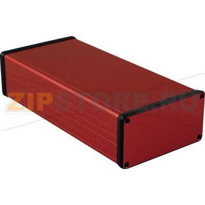 Корпус 220x103x53 мм, материал: алюминий, красный, 1 шт Hammond 1455N2201RD 