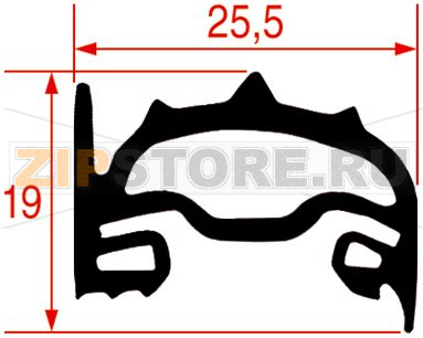 GASKET FOR OVEN DOOR 710x685 mm 