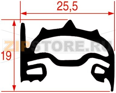 GASKET FOR OVEN DOOR 710x685 mm 