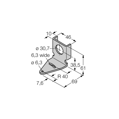 Кронштейн монтажный Turck SMB30Q 