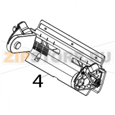 Media holder assembly (including item 8 &amp; item 9) TSC Alpha-4L Media holder assembly (including item 8 &amp; item 9) TSC Alpha-4LЗапчасть на деталировке под номером: 4