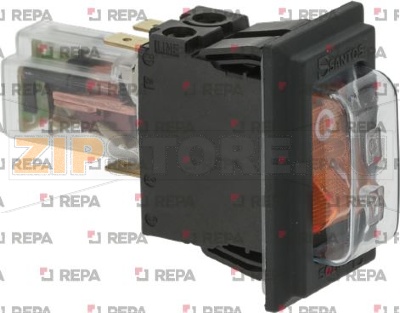 ОРАНЖЕВЫЙ КНОПОЧНЫЙ ВЫКЛЮЧАТЕЛЬ 4А 240В 